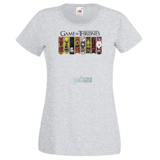 Házak zászlói GOT fan női rövid ujjú póló