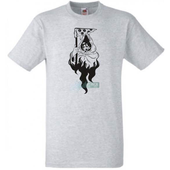 Paródia - Kaszás pizza férfi rövid ujjú póló