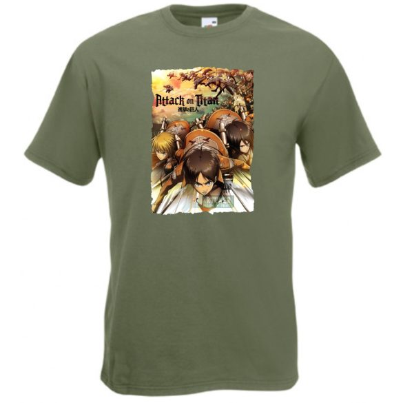 Anime fan Attack On Titan /A - férfi rövid ujjú póló
