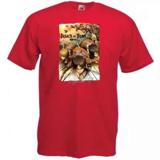 Anime fan Attack On Titan /A - férfi rövid ujjú póló