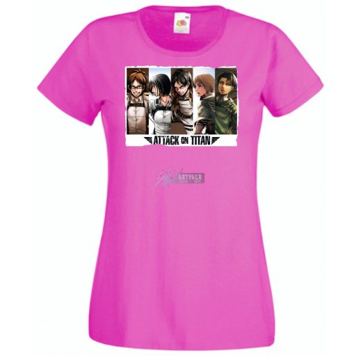 Anime fan Attack On Titan /B - női rövid ujjú póló