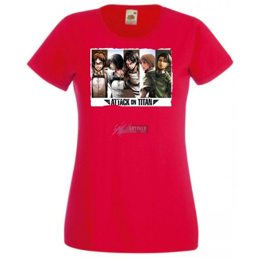 Anime fan Attack On Titan /B - női rövid ujjú póló