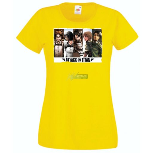 Anime fan Attack On Titan /B - női rövid ujjú póló