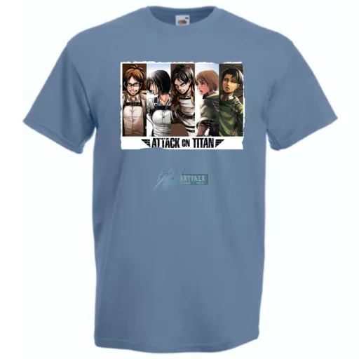 Anime fan Attack On Titan /B - férfi rövid ujjú póló