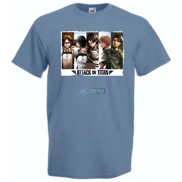 Anime fan Attack On Titan /B - férfi rövid ujjú póló