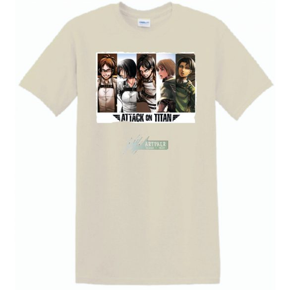 Anime fan Attack On Titan /B - férfi rövid ujjú póló