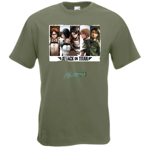 Anime fan Attack On Titan /B - férfi rövid ujjú póló