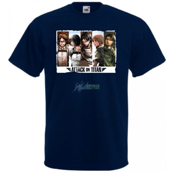 Anime fan Attack On Titan /B - férfi rövid ujjú póló