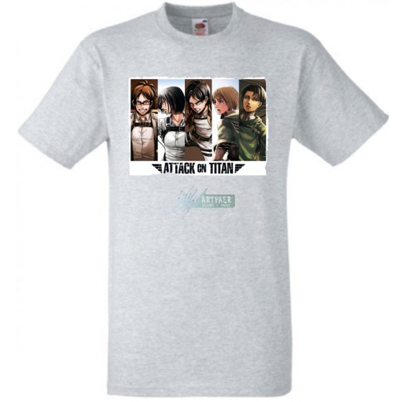 Anime fan Attack On Titan /B - férfi rövid ujjú póló