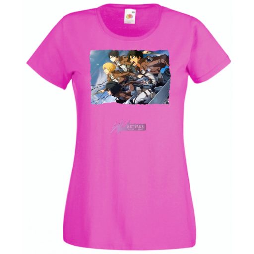 Anime fan Attack On Titan /D - női rövid ujjú póló