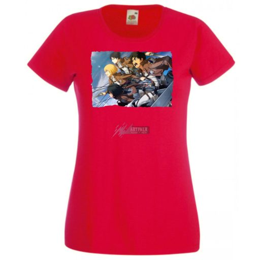 Anime fan Attack On Titan /D - női rövid ujjú póló