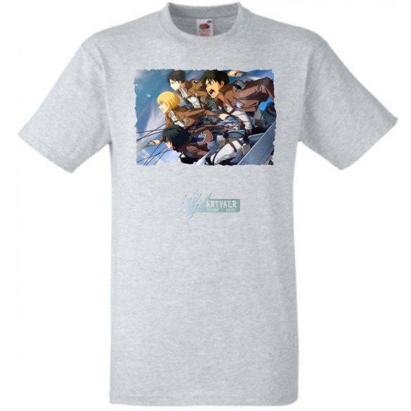 Anime fan Attack On Titan /D - férfi rövid ujjú póló