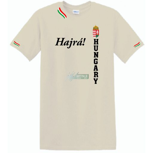 Hajrá Magyarok -A szurkolói férfi rövid ujjú póló