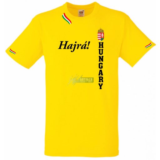 Hajrá Magyarok -A szurkolói férfi rövid ujjú póló