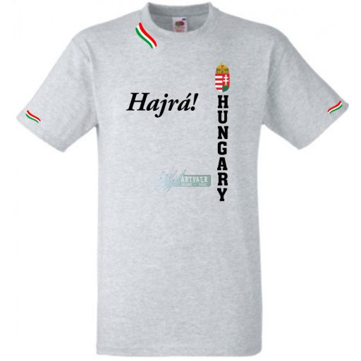 Hajrá Magyarok -A szurkolói férfi rövid ujjú póló