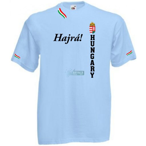 Hajrá Magyarok -A szurkolói férfi rövid ujjú póló