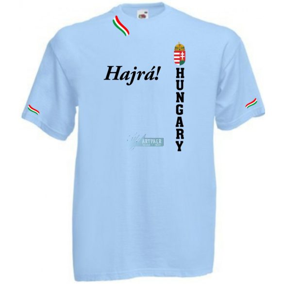Hajrá Magyarok -A szurkolói férfi rövid ujjú póló
