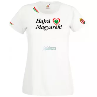 Hajrá Magyarok -B szurkolói női rövid ujjú póló