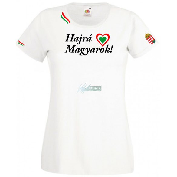 Hajrá Magyarok -B szurkolói női rövid ujjú póló