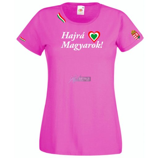 Hajrá Magyarok -B szurkolói női rövid ujjú póló