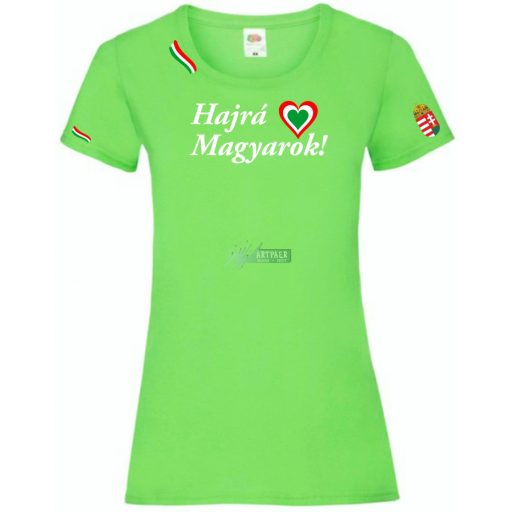 Hajrá Magyarok -B szurkolói női rövid ujjú póló