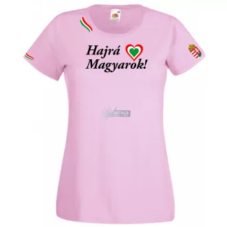 Hajrá Magyarok -B szurkolói női rövid ujjú póló