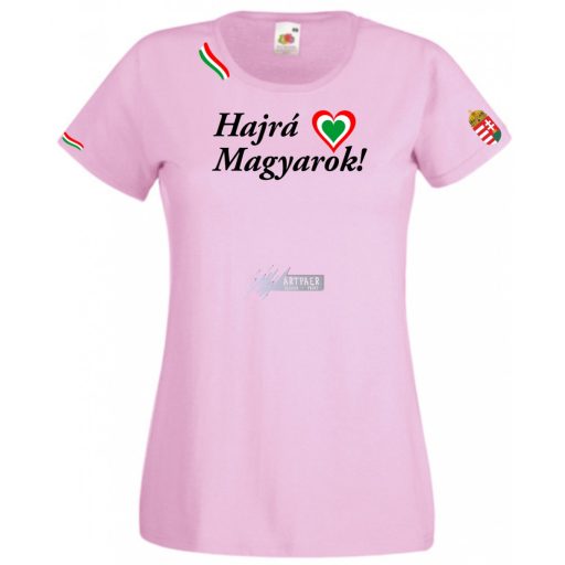 Hajrá Magyarok -B szurkolói női rövid ujjú póló