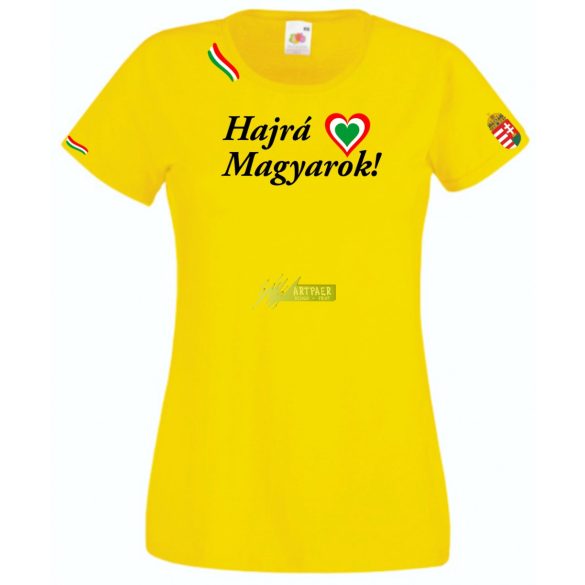 Hajrá Magyarok -B szurkolói női rövid ujjú póló
