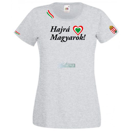 Hajrá Magyarok -B szurkolói női rövid ujjú póló