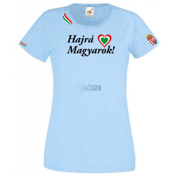 Hajrá Magyarok -B szurkolói női rövid ujjú póló