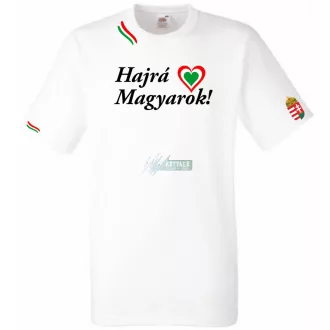 Hajrá Magyarok -B szurkolói férfi rövid ujjú póló