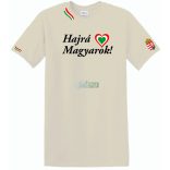 Hajrá Magyarok -B szurkolói férfi rövid ujjú póló