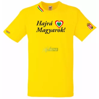 Hajrá Magyarok -B szurkolói férfi rövid ujjú póló