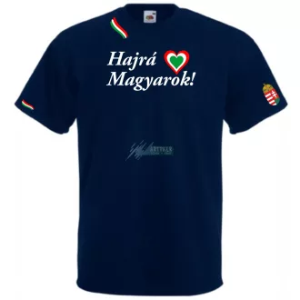 Hajrá Magyarok -B szurkolói férfi rövid ujjú póló