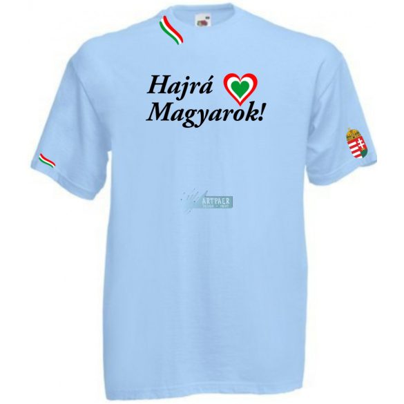 Hajrá Magyarok -B szurkolói férfi rövid ujjú póló