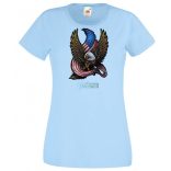 SAS Amerikai zászlóval női rövid ujjú póló