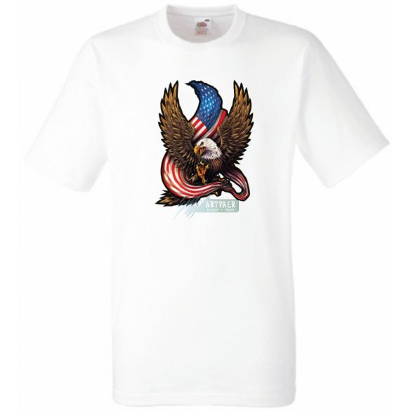 SAS Amerikai zászlóval férfi rövid ujjú póló