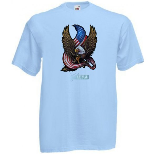 SAS Amerikai zászlóval férfi rövid ujjú póló