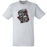 Nevess most, sírj később - koponyák rózsával férfi rövid ujjú póló