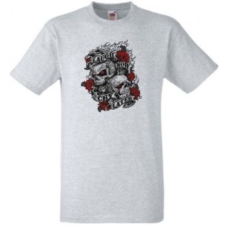   Nevess most, sírj később - koponyák rózsával férfi rövid ujjú póló