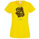 Nevess most, sírj később - koponyák rózsával női rövid ujjú póló