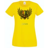 Amerikai zászlós koponya női rövid ujjú póló