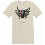 Amerikai zászlós koponya férfi rövid ujjú póló