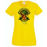 Amerikai zászlós koponya Élj szabadon, vagy halj meg női rövid ujjú póló