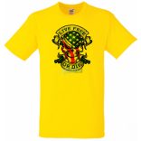 Amerikai zászlós koponya Élj szabadon, vagy halj meg férfi rövid ujjú póló