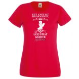 Kértem Istentől egy Angyalt ... lányomat női rövid ujjú póló