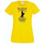 Kértem Istentől egy Angyalt ... lányomat női rövid ujjú póló