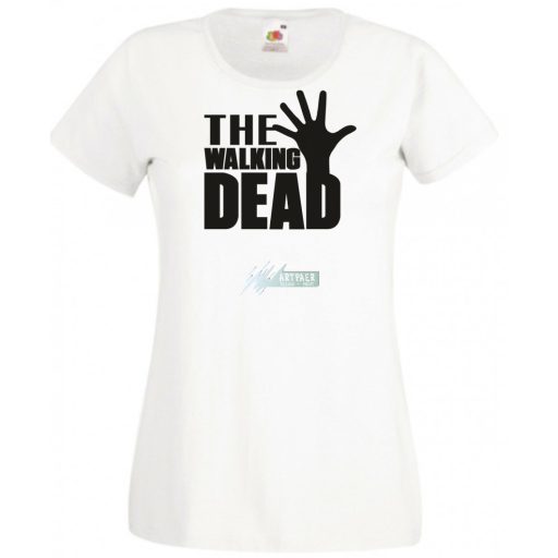 Kitárt kéz- Walking Dead stílus női rövid ujjú póló