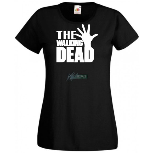 Kitárt kéz- Walking Dead stílus női rövid ujjú póló