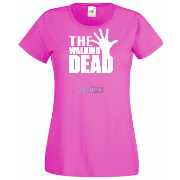 Kitárt kéz- Walking Dead stílus női rövid ujjú póló